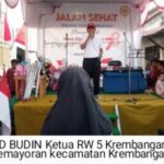 Warga Krembangan Jaya Utara Kelurahan Kemayoran Memperingati HUT RI Ke 78 Dengan Jalan Sehat