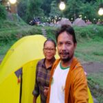 Ketua Umum Dan Humas Barisan Gotong Royong Camping Di Lembah Marawati Menikmati Indahnya Alam