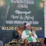 Pengajian Rutin Memperingati Isra’ Mi’roj di Masjid Roudhotul Muttaqin Desa Soket Dajah