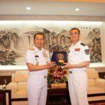 Pererat Hubungan Diplomasi, Pangkoarmada II Laksanakan Courtesy Call kepada Komandan Shanghai Naval Base